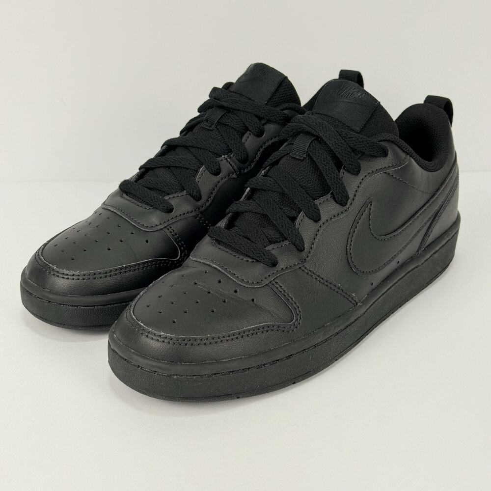 Nike Air Force 1 Size 7Y Black Athletic Casual Lifestyle Shoes Sneakers